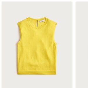 J. Crew Featherweight cashmere-blend cropped sweater shell, Size S